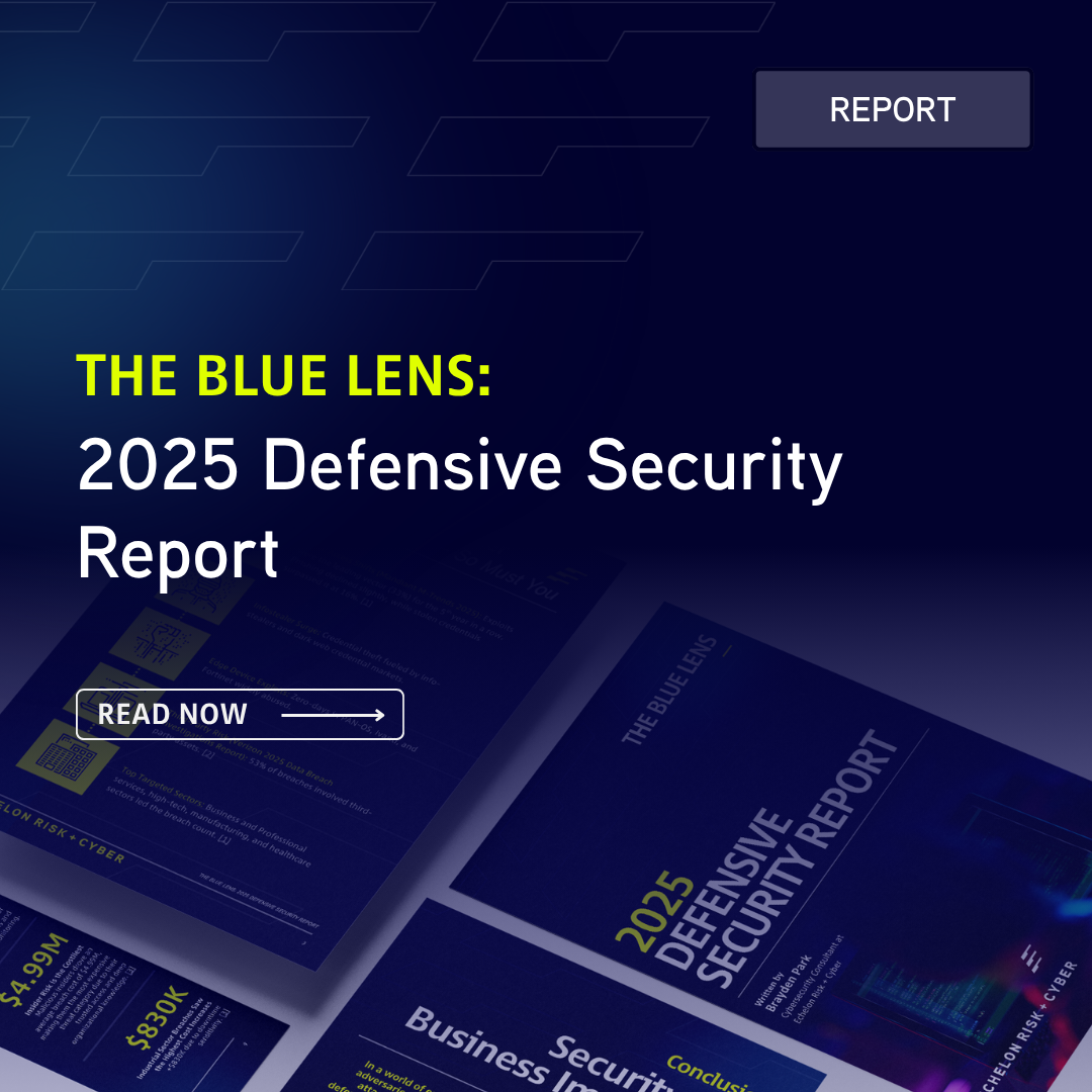 2025 Blue Lens Defensive Security Report Home Page Banner