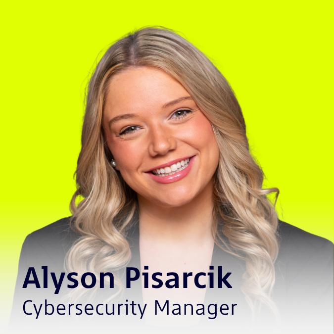 Alyson Pisarcik Cybersecurity Manager 2025 Speaker Series