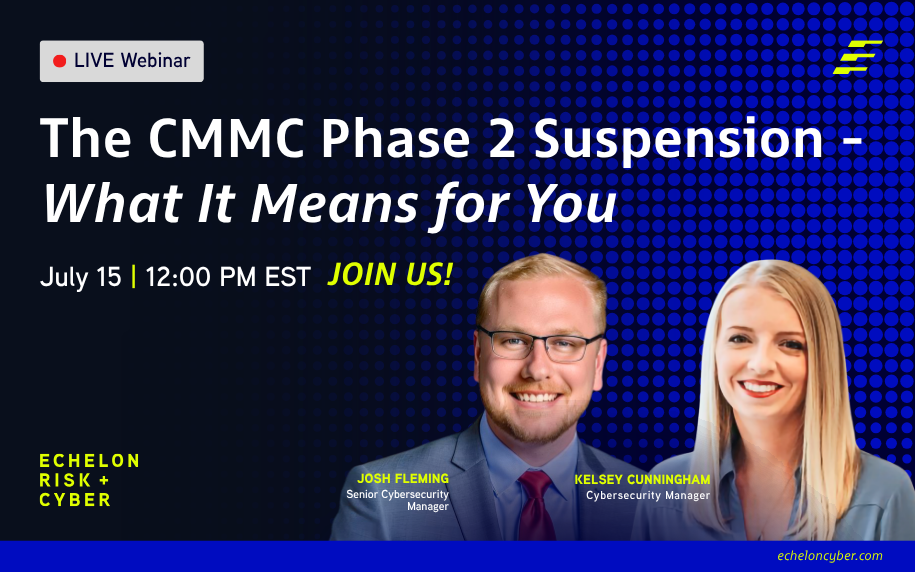 CMMC2 Suspended Webinar