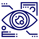 Website eye augmentation icon