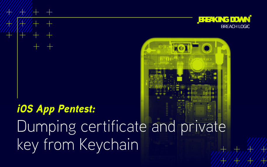 iOS App Pentest: Dumping certificate and private key from Keychain